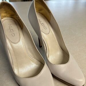 ALDO Cream Pointed-Toe Stiletto Pumps